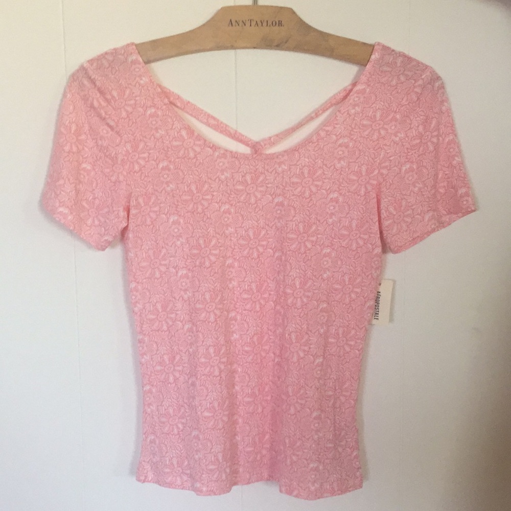 NEW Aeropostale light pink fitted top